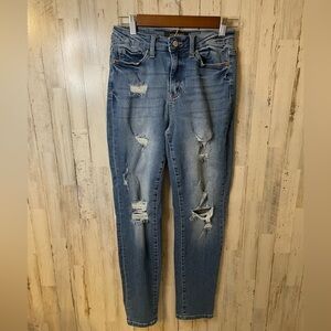 Women’s Judy Blue Boyfriend Fit Jeans Distressed Size 3/26 Stretch Ripped Holes
